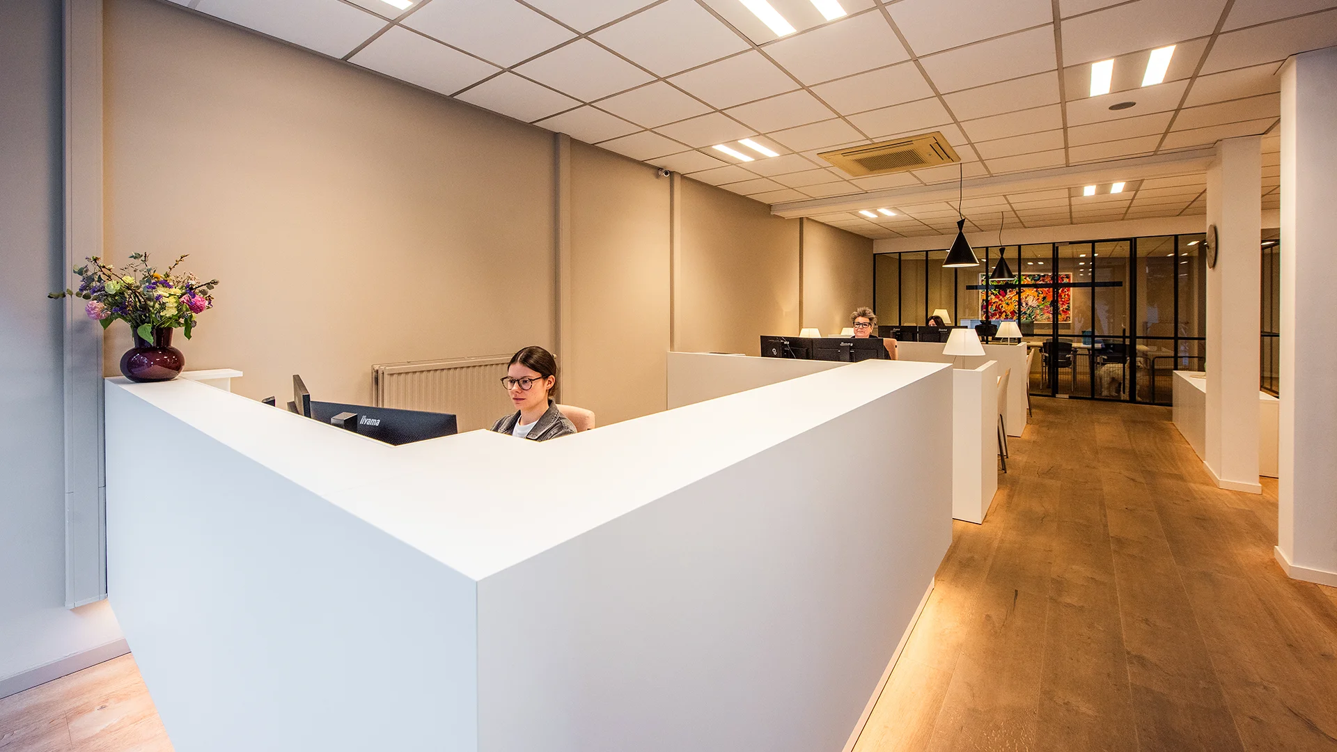 Sfeerfoto van het kantoor van verzekeringsmakelaar ADB verzekeringen in Hasselt